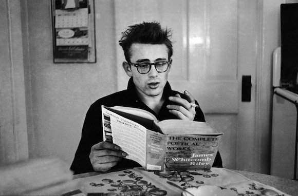 James Dean reading