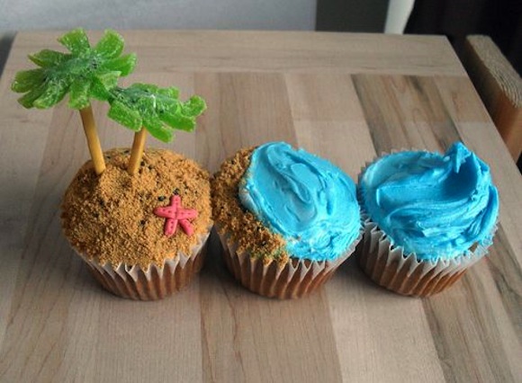 tropical cupcakes