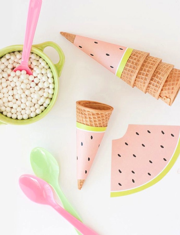 watermelon ice creams