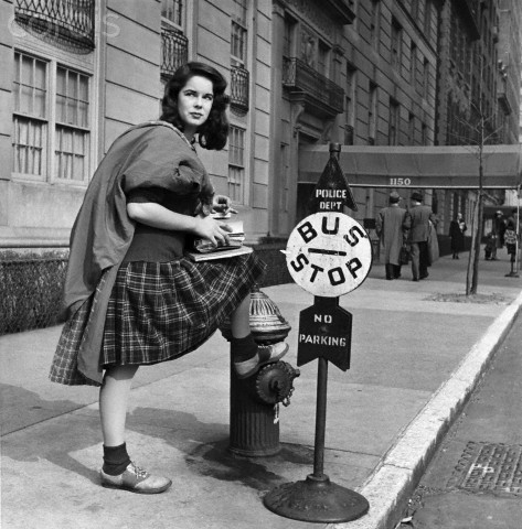 Oona O'Neill Waiting for a Bus