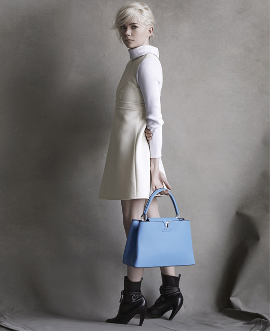 Louis Vuitton Michelle Williams FW 2014/2015 ad campaign by Peter Lidnbergh