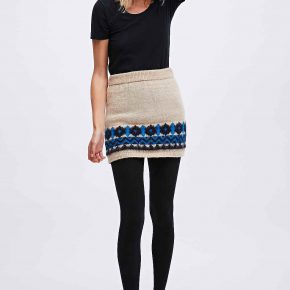 jupe en maille cooperative