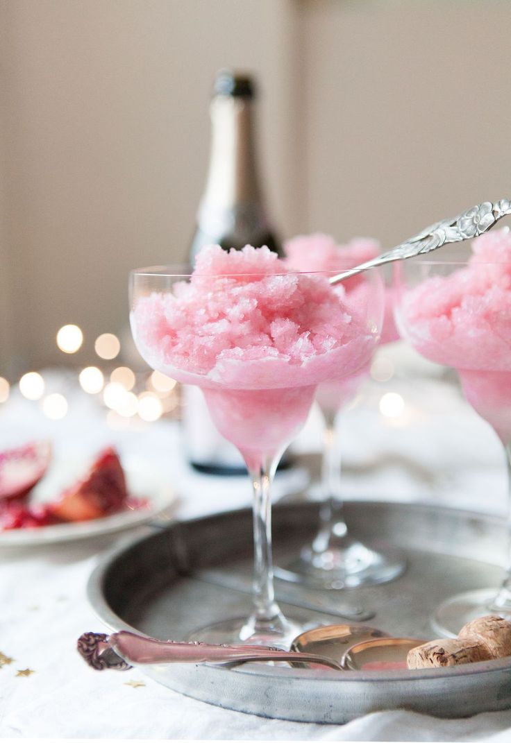 rose champagne ice