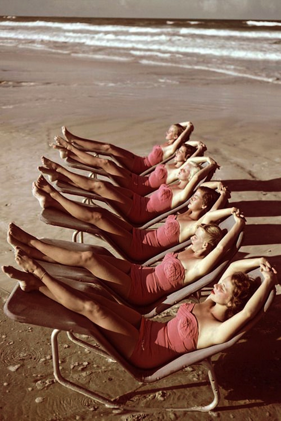 girls on the sand
