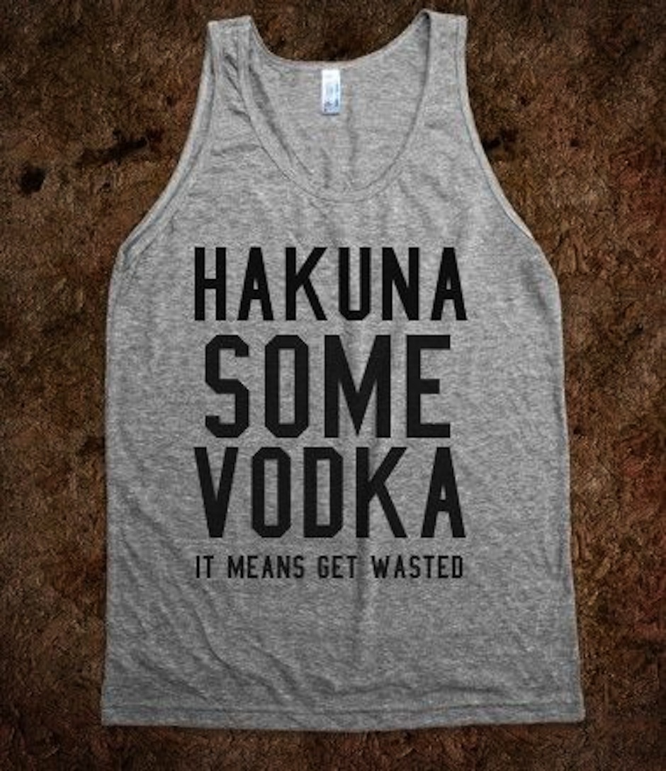 hakuna vodka tee shirt